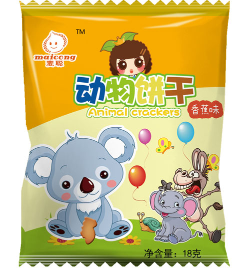 麥聰動(dòng)物餅干香蕉味