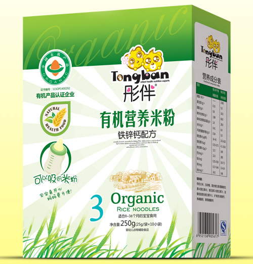 彤伴鐵鋅鈣有機米粉盒裝3段