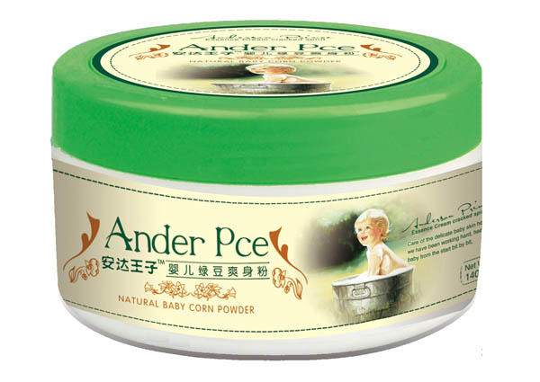 安達(dá)王子嬰兒綠豆爽身粉