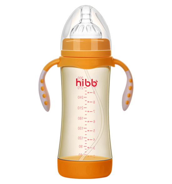 浩一貝貝透氣PPSU奶瓶黃色300ml