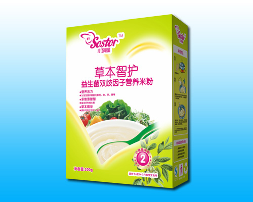 小萌星草本智護(hù)益生元雙歧因子營養(yǎng)米粉