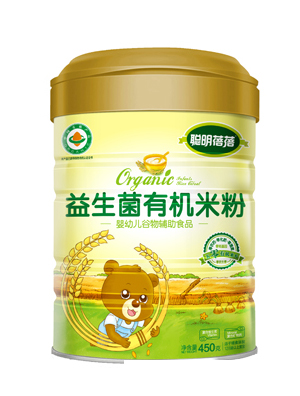 聰明蓓蓓有機(jī)米粉罐益生菌